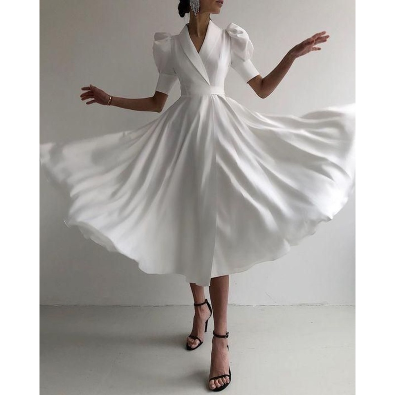 a line evening dresses formal white prom dresses ,DS3987