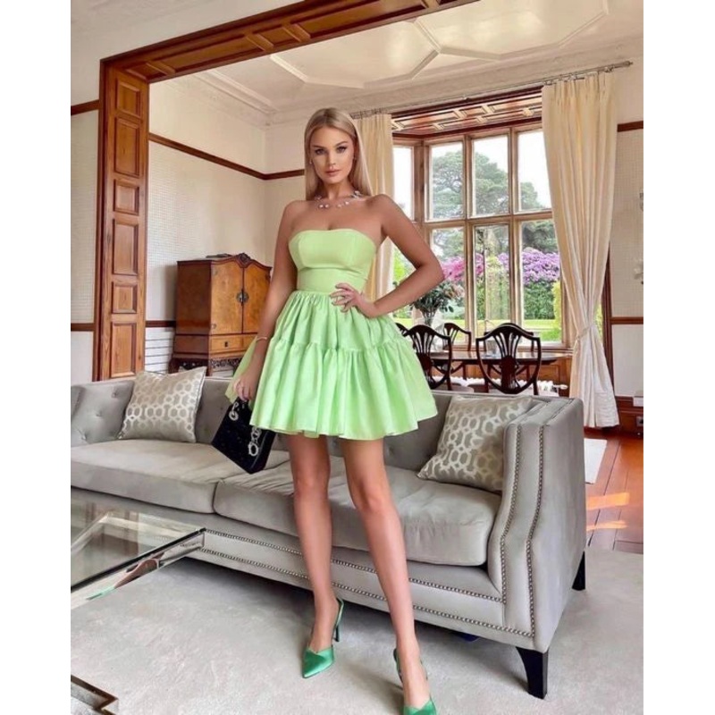 Wholesale Beautiful Strapless Homecoming Dress A Line Off Shoulder Short Party Dress
