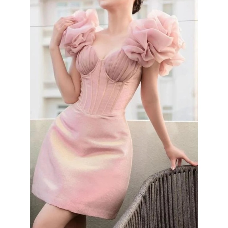 Wholesale Pretty Pink Sweetheart Homecoming Dress Charming Short Party Dress