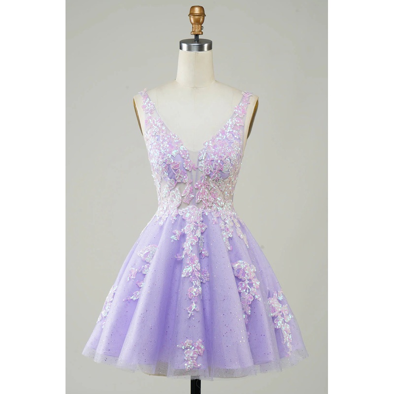 Aimishang Homecoming Dress Sparkly A Line Glitter Short with Sequins Dark Green