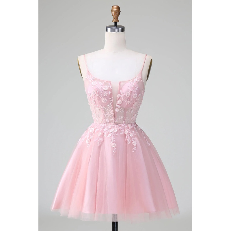 Aimishang Cute Homecoming Dress Sparkly Blue A Line Sequins Corset with Lace Up Back