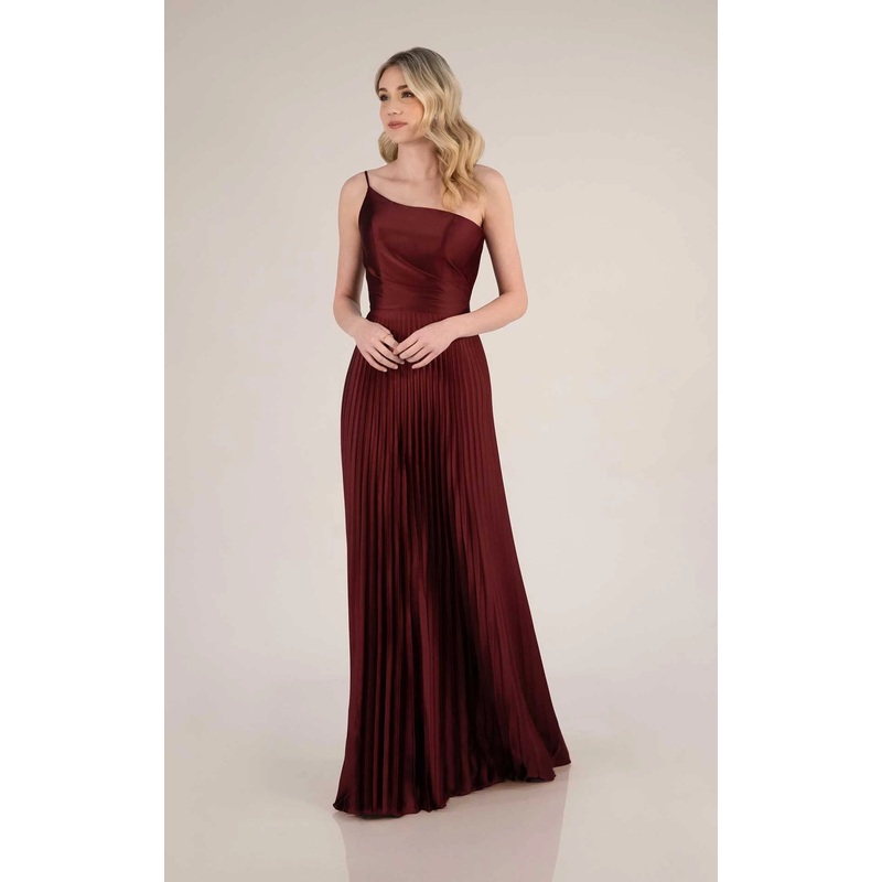 Formal One-Shoulder Floor-Length Bridesmaid Dress