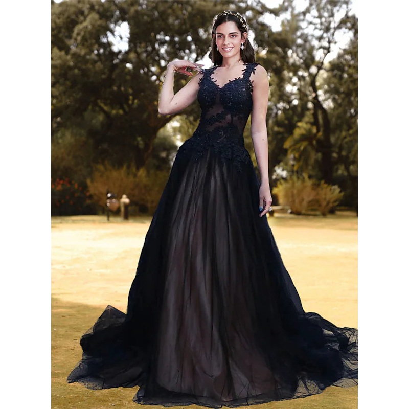Ball Gown Prom Dresses Corsets Dress Prom Court  Sleeveless V Neck Lace with Pleats Appliques