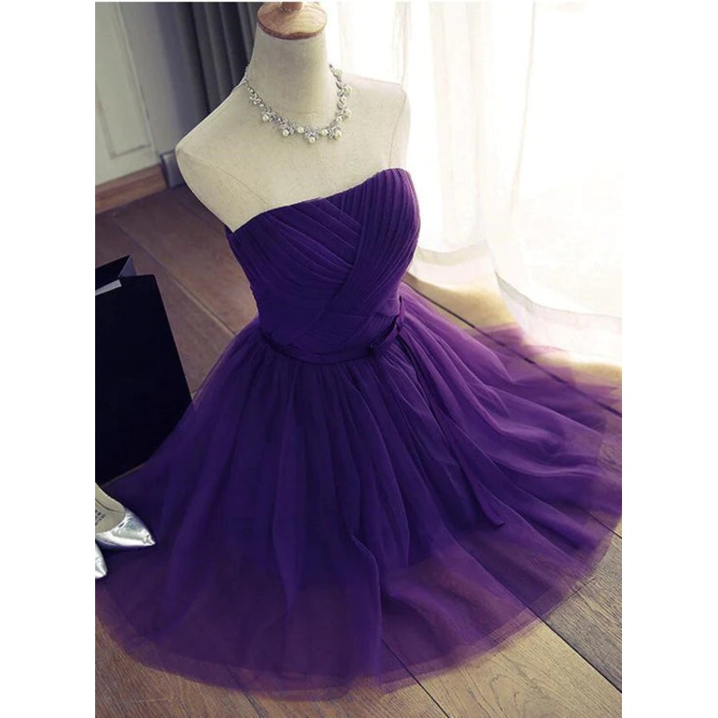 Lovely Purple Homecoming Dress Cute A-Line Formal Dress