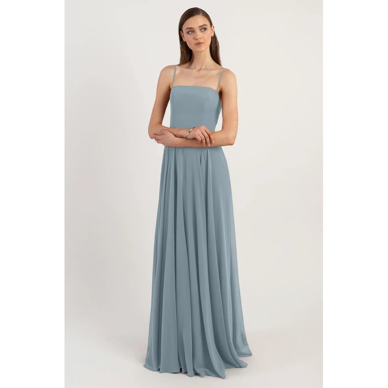 A-Line Spaghetti Strap Floor-length Bridesmaid Dresses Evening Dresses