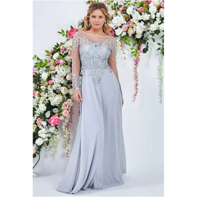 A-Line Embroidered Dress Mother of the Bride Dresse Wedding Guest Party Dresses